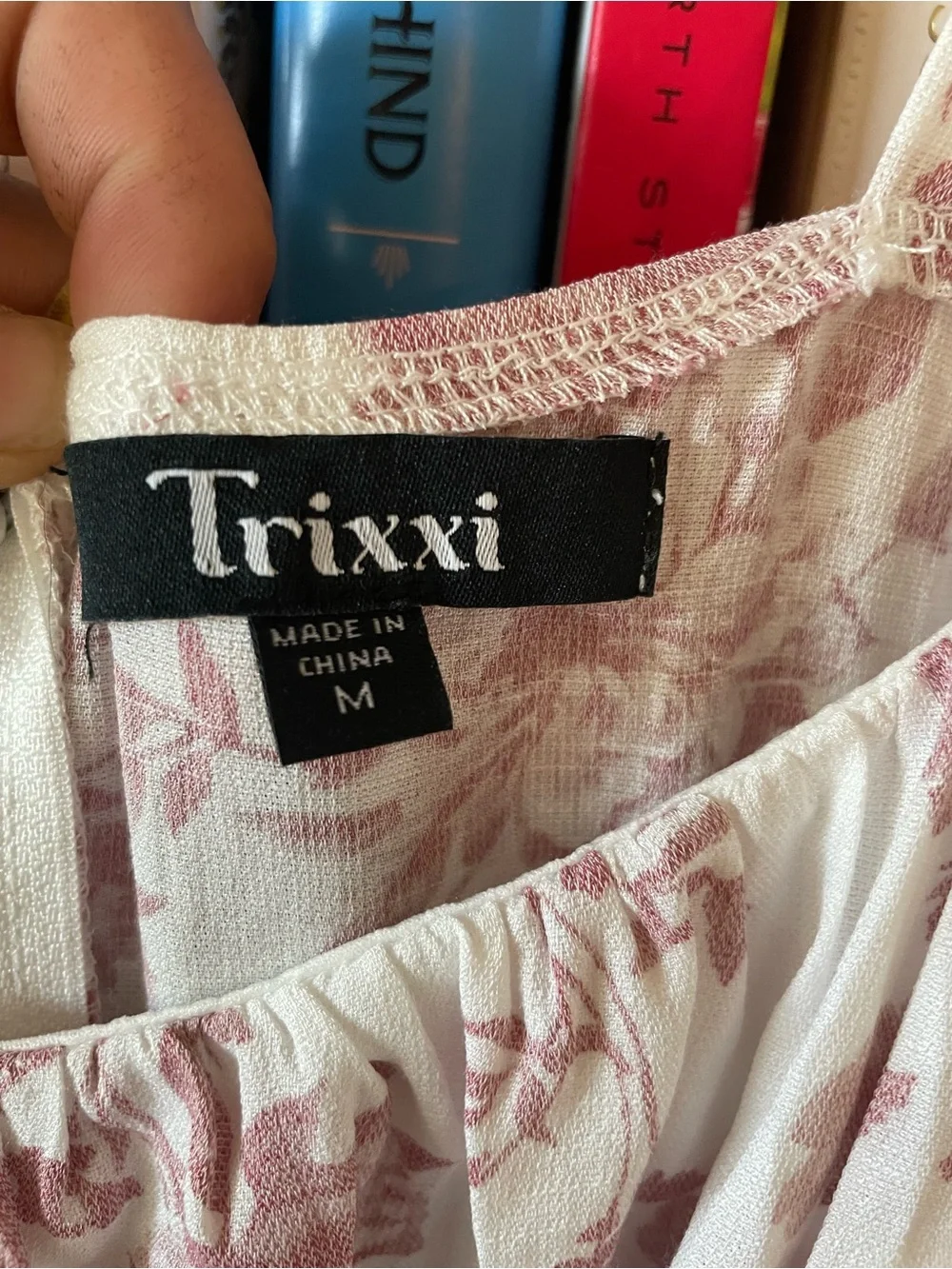 Trixxi cottagecore pink rose pattern maxi dress - Picture 10 of 10